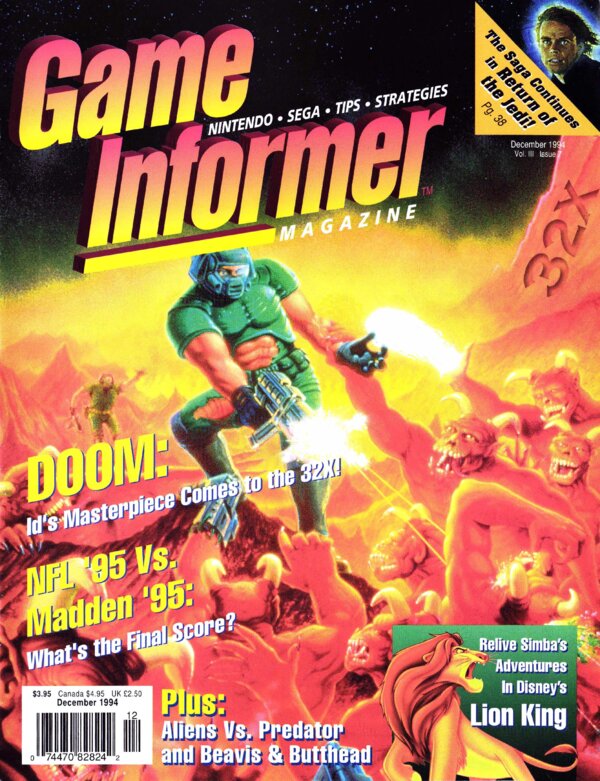 Game Informer Issue 20 (December 1994) cover
